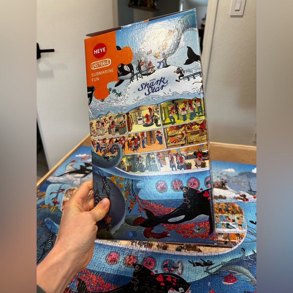 RARE Heye Submarine Fun 1500 pc Vibrant Underwater Adventure Jigsaw Puzzle